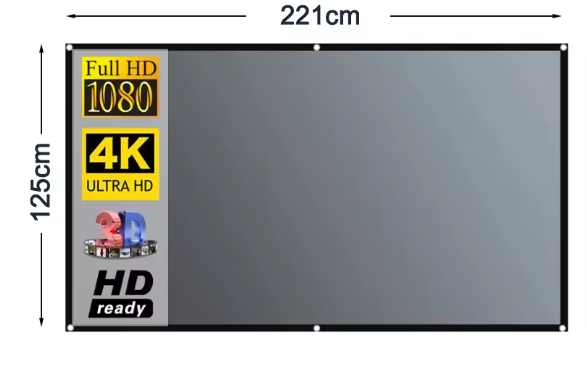 Reflective Projection Screen 100 inch